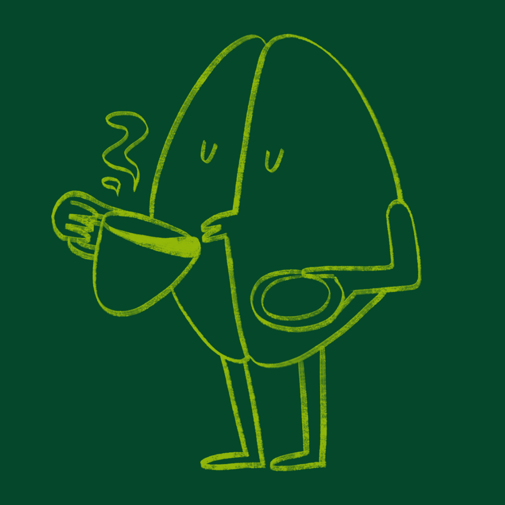 Just Bean It mascot