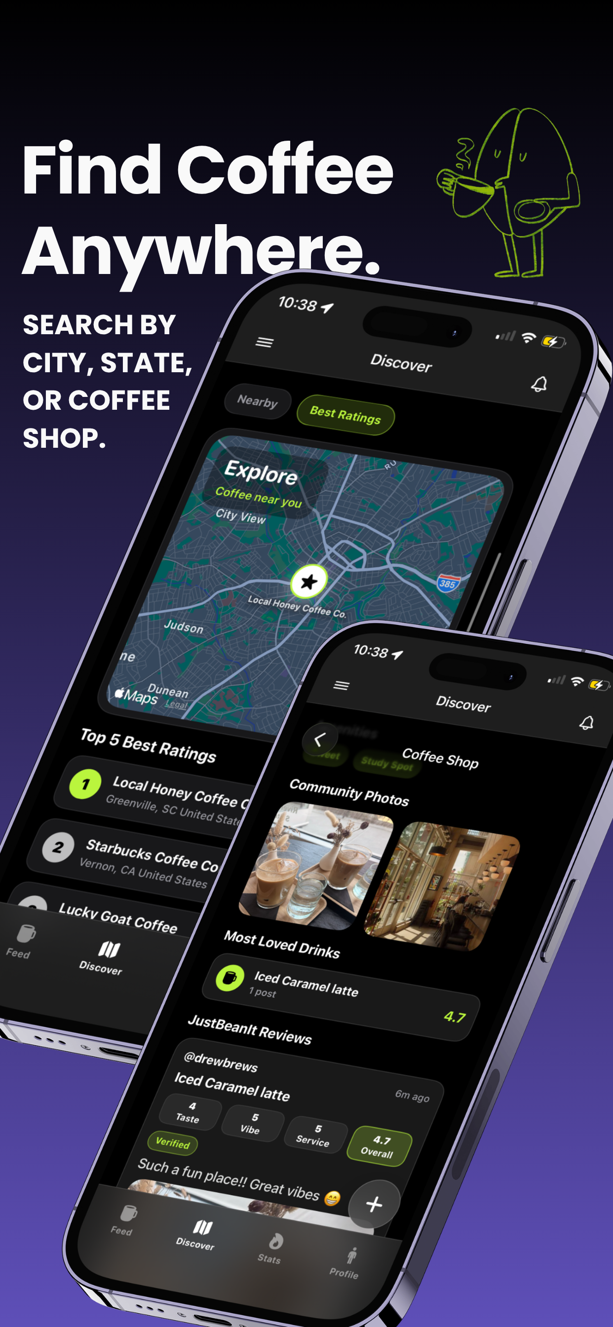Just Bean It coffee post and review screenshot